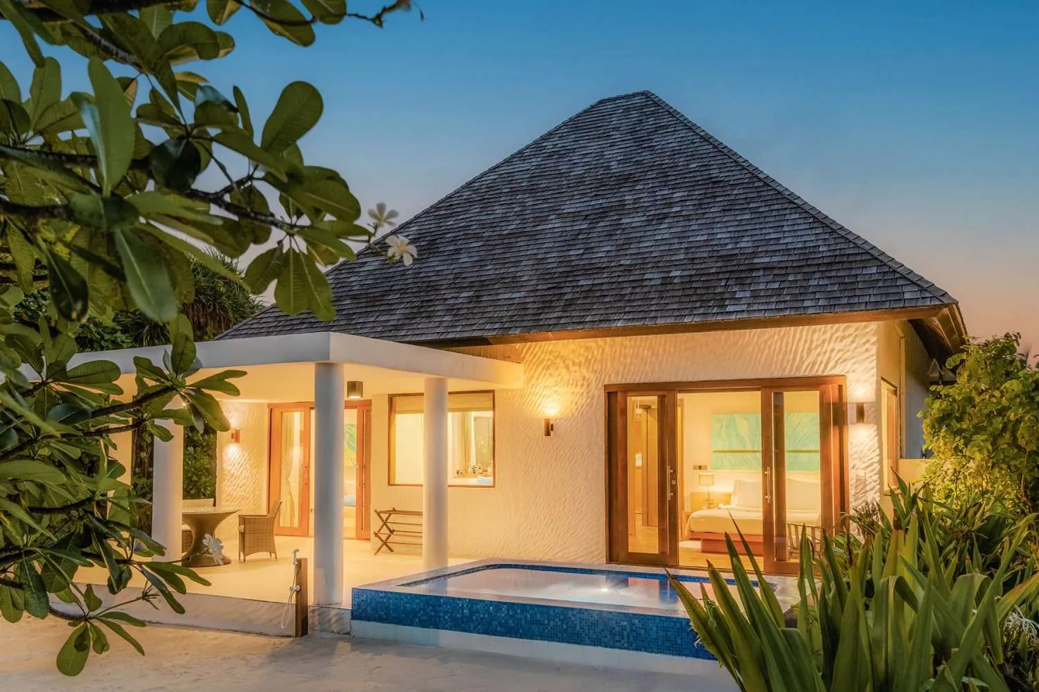 - 215 Sqm

- This secluded beach villa offers a perfect sanctuary to unwind amidst decadent paradise. The villa features a spacious living and dining area, a master bedroom, and a large bathroom with a rejuvenating jacuzzi. Enjoy direct access to your private beach from spacious bedroom and living room.