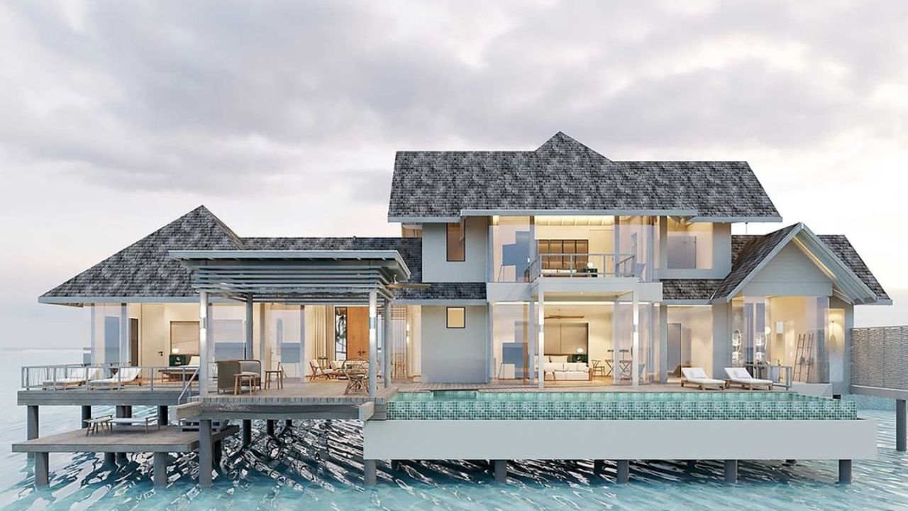 - Size: 465 sqm
- People icon vector used at Ananea Madiviru Maldives 9 Adults or 6 adults and 3 child
- Immerse yourself in tranquility with panoramic views of the turquoise waters from this stunning overwater residence. Featuring spacious indoor and outdoor living areas, your own private pool, and luxurious accommodations, it's a true retreat for those seeking a one-of-a-kind escape.
