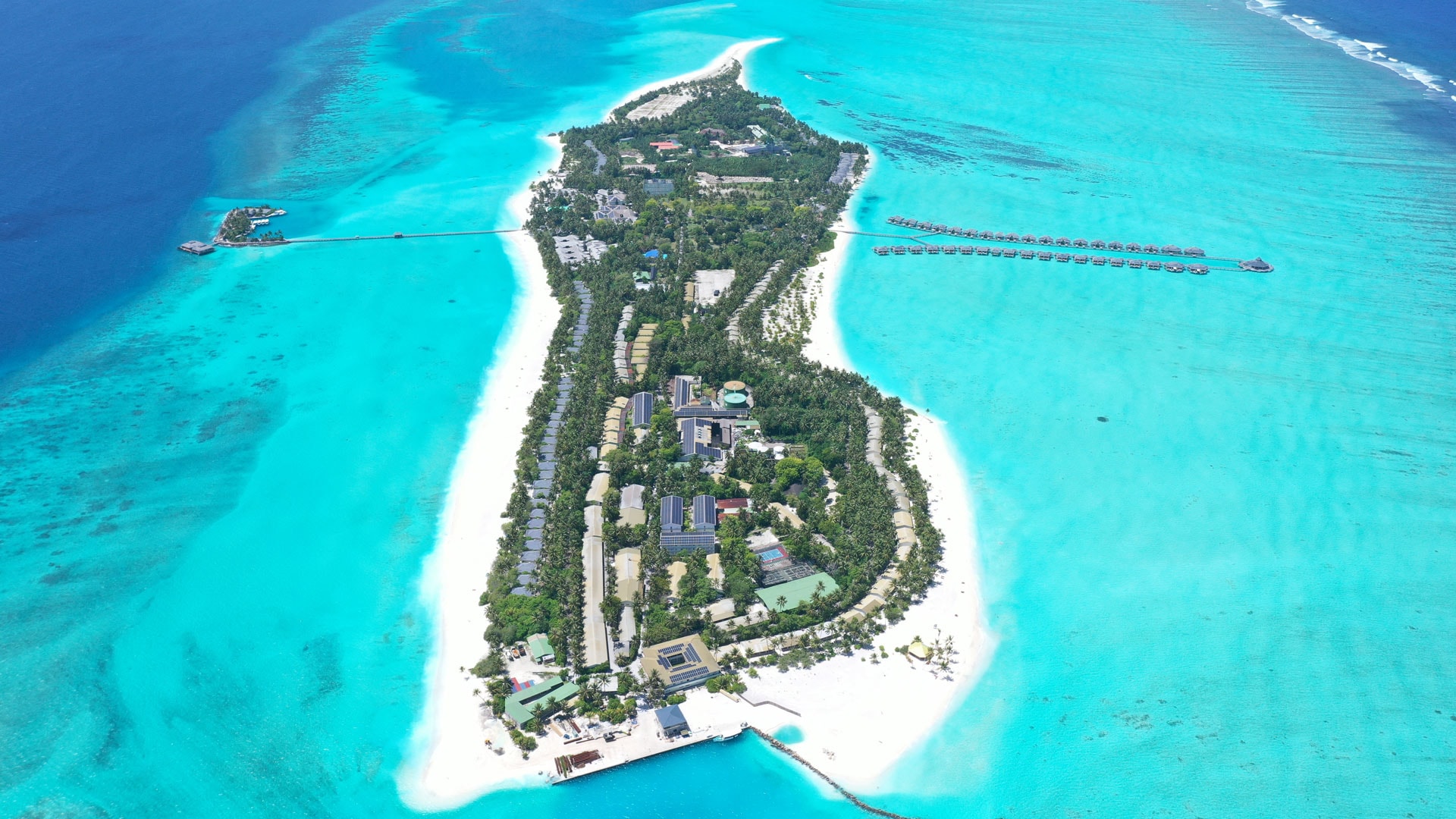 Located in the beautiful South Ari Atoll, Villa Park is a vibrant tropical resort surrounded by crystal-clear turquoise waters, soft white sandy beaches, and lush tropical gardens.
Formerly known as Sun Island Resort & Spa, the resort has been reimagined under the Villa Resorts collection with refreshed experiences, stylish accommodations, and a modern island atmosphere. Known for its expansive island setting and lively ambiance, Villa Park is an ideal destination for couples, honeymooners, families, and adventure seekers looking to experience the natural beauty of the Maldives with a wide range of activities and entertainment