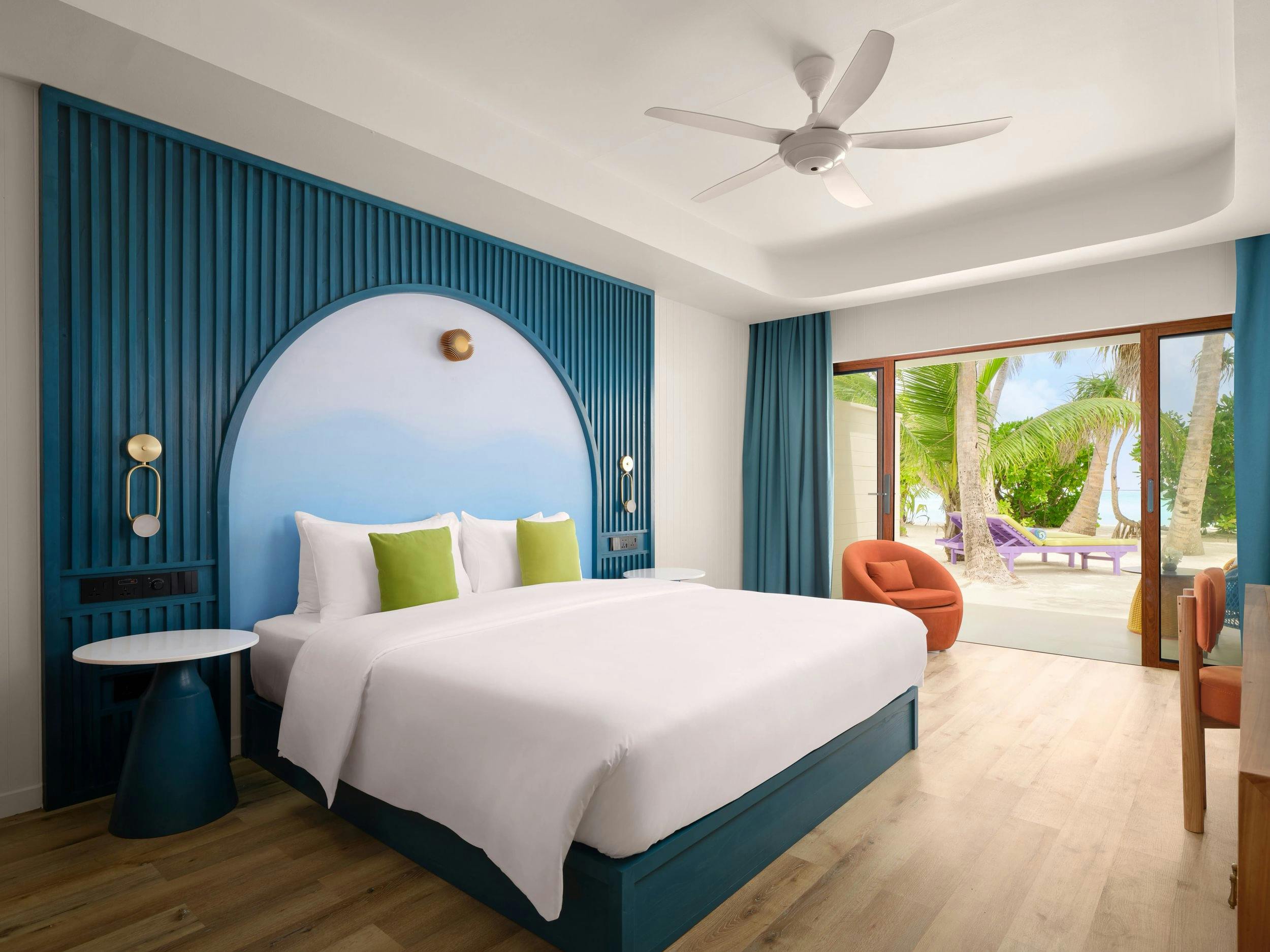 - Perfect for couples, these villas promise incredible views of the Maldives' glorious sunsets.
- 48 square metres
- 2 adults, 1 child
- Beach access